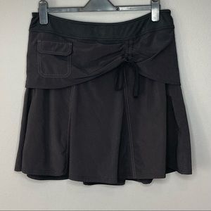 Athleta Black Layered Skort